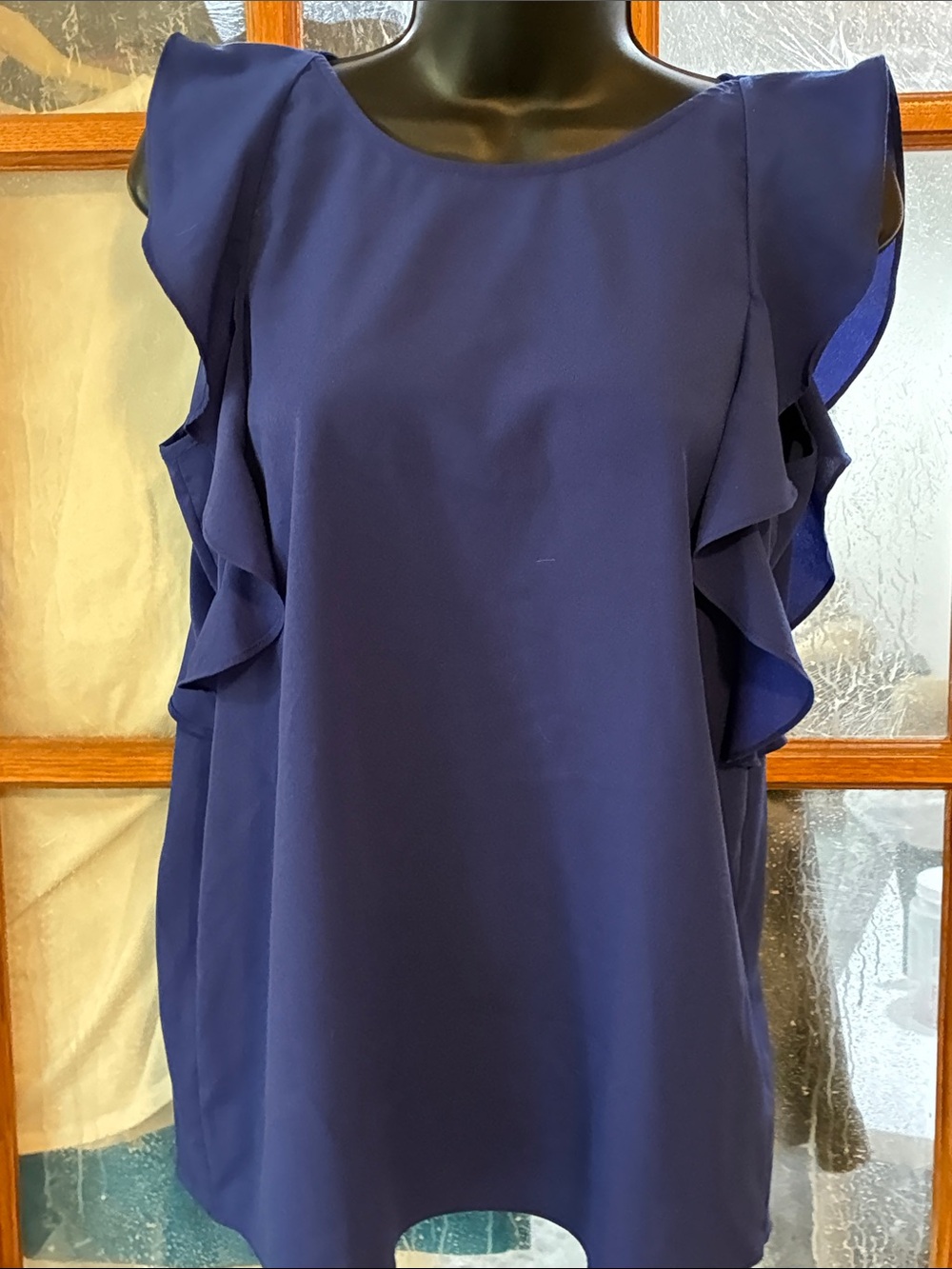 Juicy Couture Navy Ruffle Sleeve Camisole